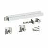 GALV 600mm adjustable bottom hinge set suitable for 3″ thick Gates