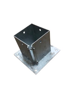 Bolt Down Post Support for 6" x 6" Galvanised