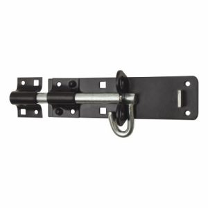 Black Galvanised 6" (150mm) Brenton Bolt