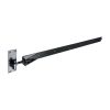 BLACK 1200mm (48 inch) Adjustable Hook & Band Hinges PER PAIR complete with fixings