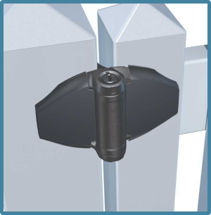 TRU CLOSE Heavy Duty Pattern Self Closing Gate Hinges (one leg) TCHD2L1S3BT PER PAIR