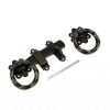 BLACK 5" Twisted Handle Ring Latch