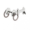 GALV 5" twisted handle ring latch
