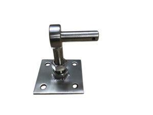 Stainless Steel Adjustable Hook on 4"x 4" Plate by GateFix