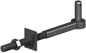 BLACK on GALV Gate Hook to Bolt 13" Long