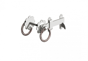 Box of 5 x GALV 5" (125mm) Twisted Handle Ring Latches