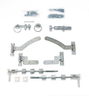 Double Gate Curved Rail Hinge Kit