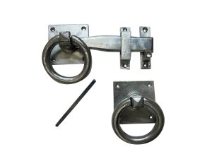 Lulworth Handle 8" Ring Latch Galvanised by heatnhand