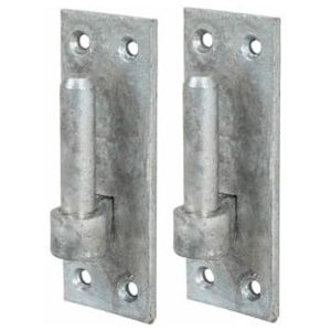 2 x Galvanised Hook on plate with 19mm pin 45mm wide