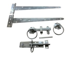 Single Gate Stainless Steel 18" (450mm) Medium Tee Hinge Kit by GateFix