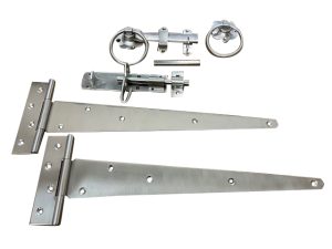 Single Gate Stainless Steel 18" (450mm) Strong Tee Hinge Kit by GateFix