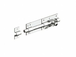 Straight Tower Bolt 100mm (4″) Galv