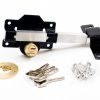 KEYED ALIKE Double Locking Long Throw Gate Lock for 2 3/4″ (70mm) Gates with 316 Marine Grade Stainless Steel Bolt