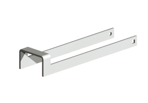 GALV 350mm Med throw over loop for 3" gates