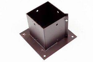 Bolt Down Post Support for 6" x 6" Brown
