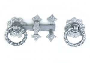 Heavy Ornamental Twisted Handle Ring Latch 8" Galvanised